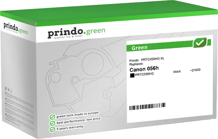 Prindo Green XL Schwarz Toner PRTC056HG