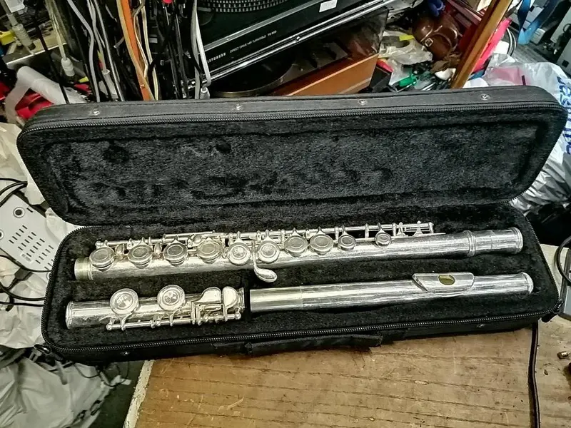 QUERFLÖTE Stewart Ellis, mit Tasche (beschädigt)
