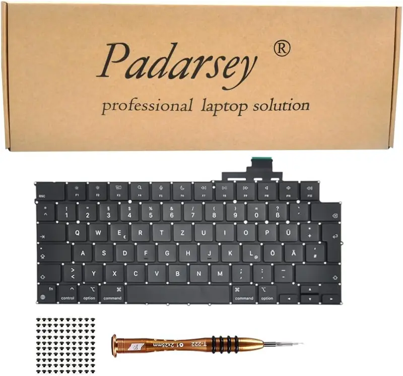 QWERTZ Keyboard Compatible with MacBook Air M2 Retina 13.6 Inch A2681 2022