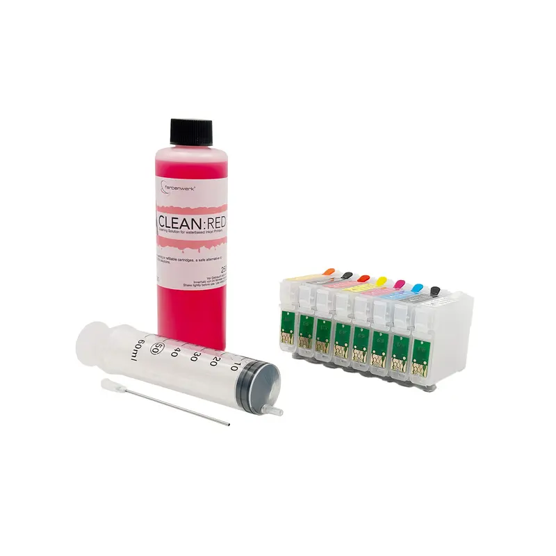 Reinigungs-Set für Epson Photo R1900 T0870-T0874, T0877-T0879 (8 Patronen)