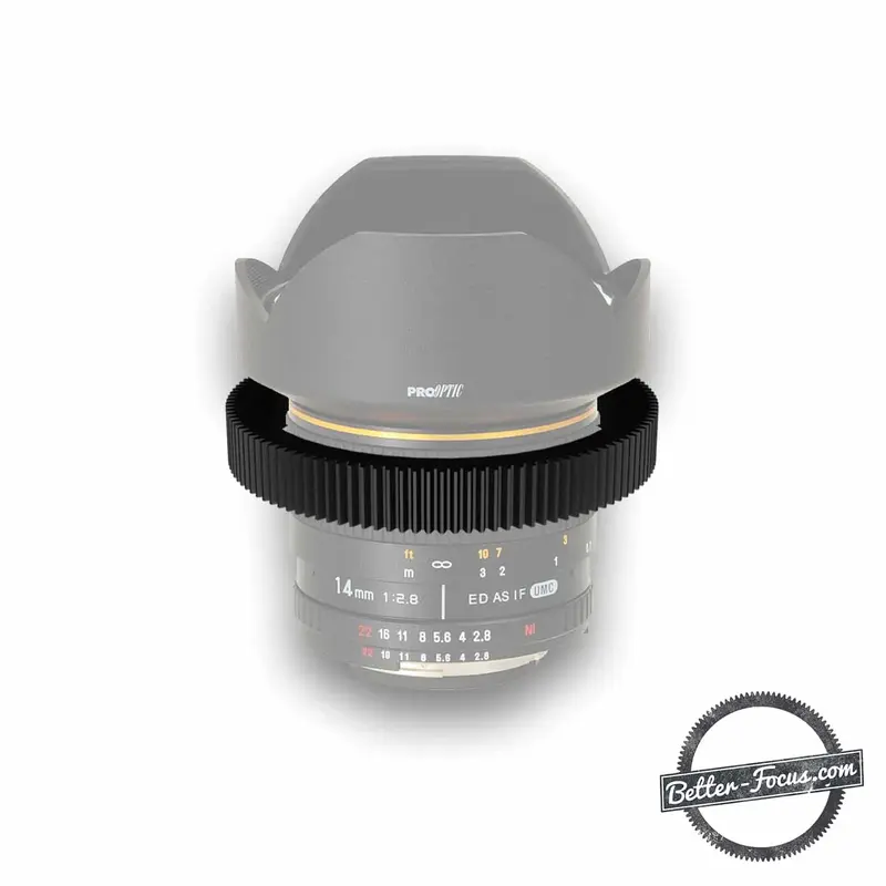 ROKINON/Walimex 14MM F2.8 ED AS IF UMC (GOLD STRIPE)   Follow Focus Gear