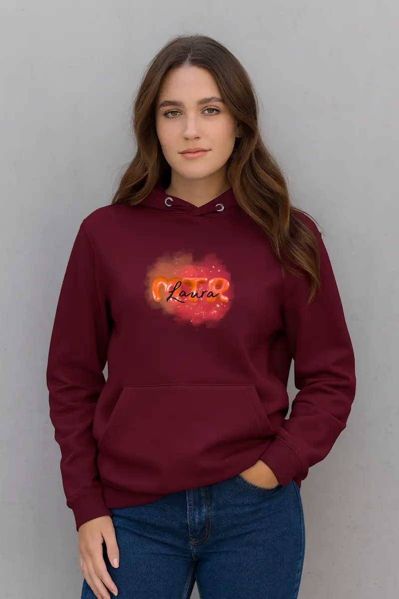 ROT MTR Laura oder dein Name -LOGO groß- Hoody (Unisex)