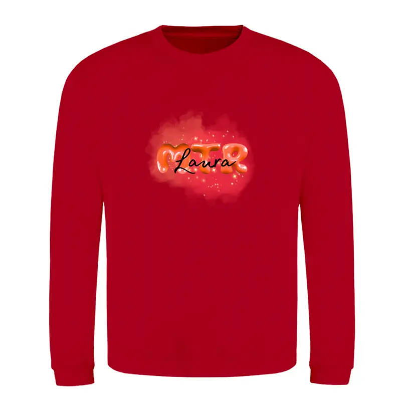 ROT MTR Laura oder dein Name -LOGO groß- Klassiker Sweatshirts (Unisex)