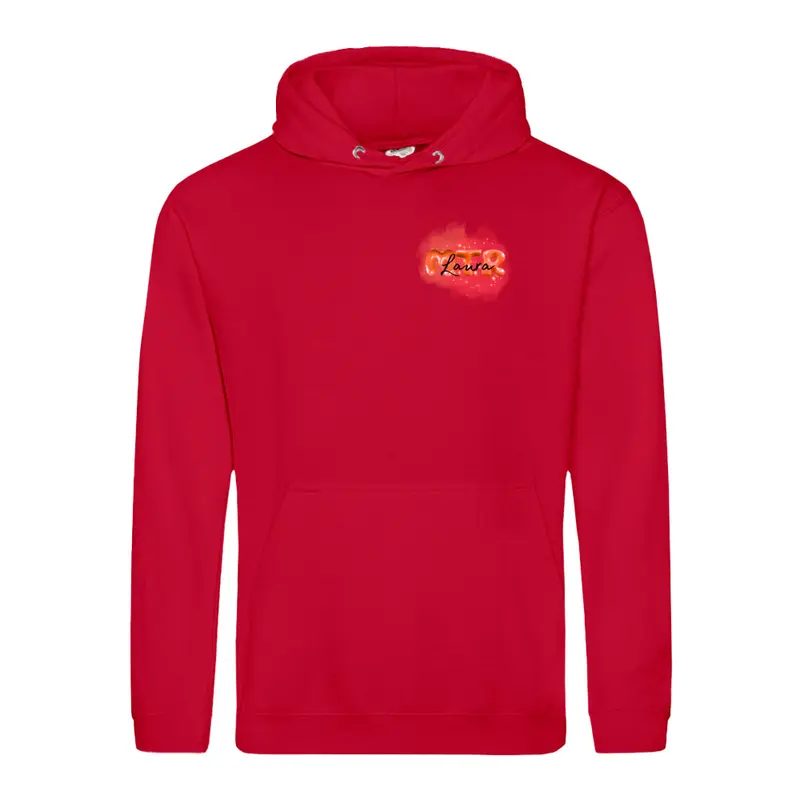 ROT MTR Laura oder dein Name -LOGO kleines- Hoody (Unisex)