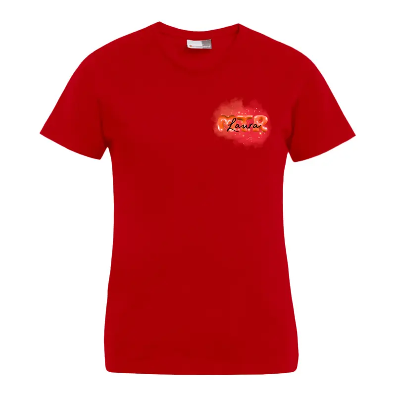 ROT MTR Laura oder dein Name - T-Shirt