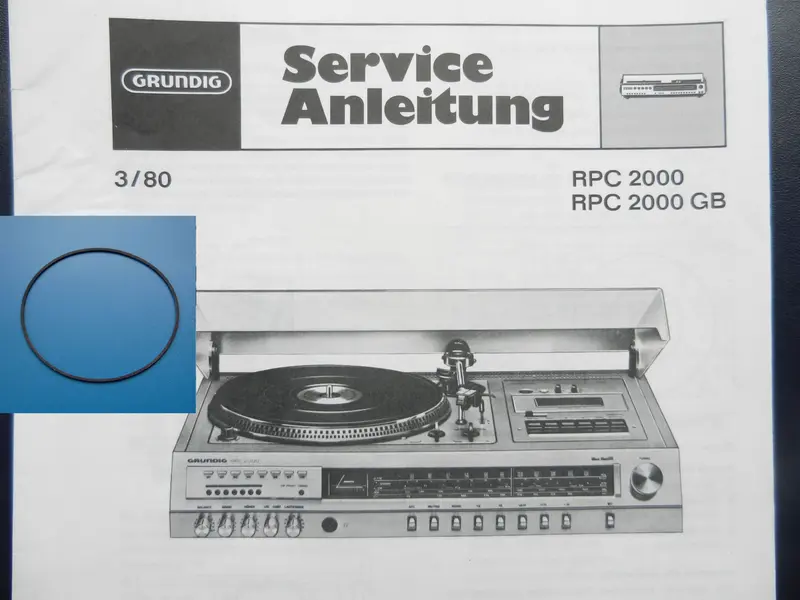 RPC2000 Studio Hifi Antriebsriemen für GRUNDIG