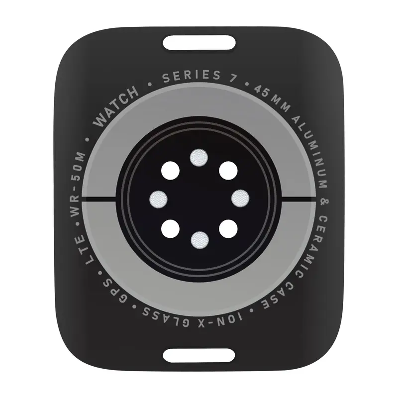 Rückseite Backcover Glas Sensor Case Deckel kompatibel für Apple Watch Series 7 45mm LTE