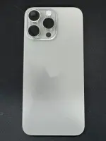 Rückseite kompatibel für iPhone 15 Pro Max Titan Natur "PULLED"