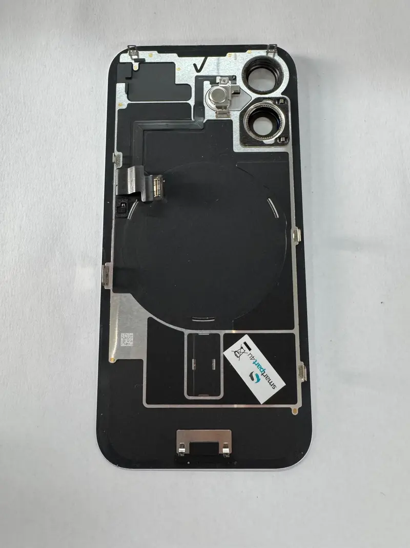 Rückseite kompatibel für iPhone 16 Plus Weiß "PULLED"