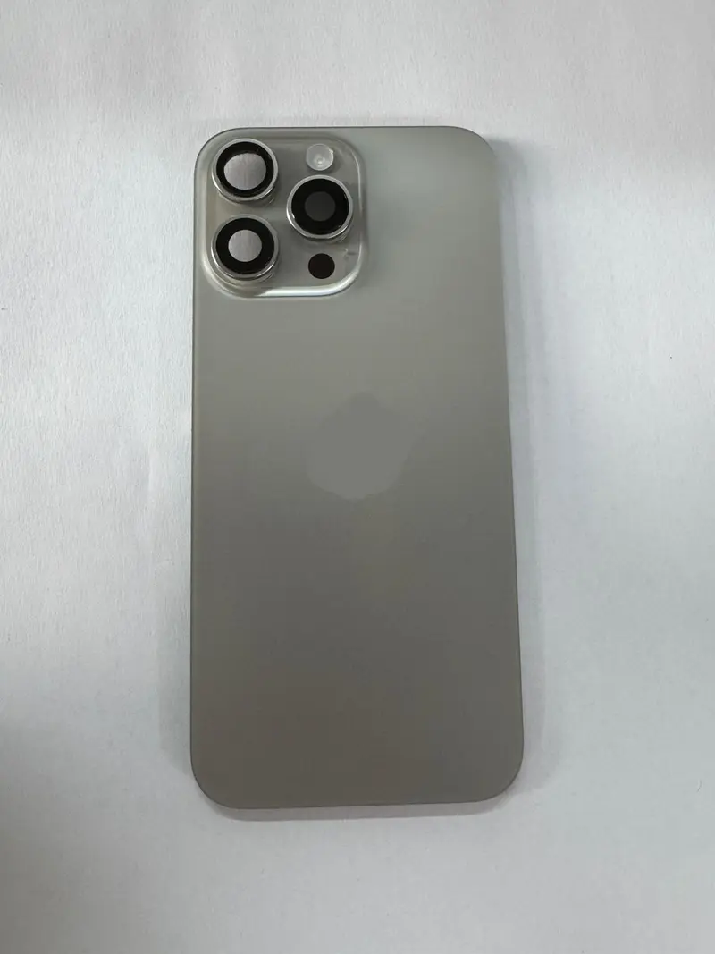 Rückseite kompatibel für iPhone 16 Pro Titan Natur "PULLED"