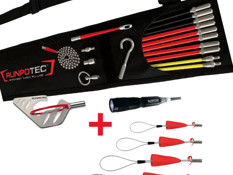 RUNPOSTICKS Comfort Set 19-teilig + Kabelziehschlaufe - 4er Set Nr.11117