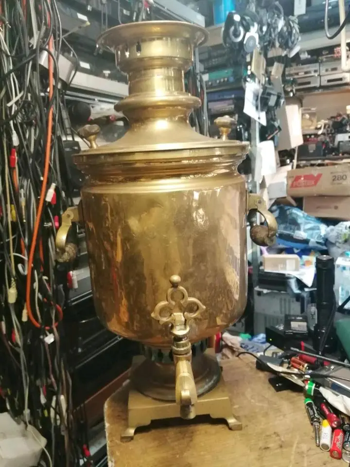Russischer Samowar, Holzkohle, Baujahr