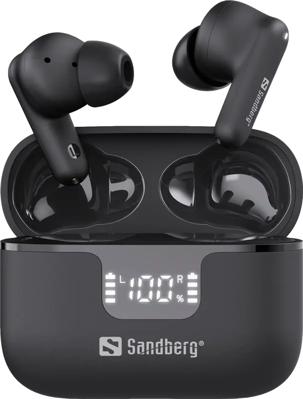 Sandberg Bluetooth In-Ear Kopfhörer mit ANC+ENC Schwarz