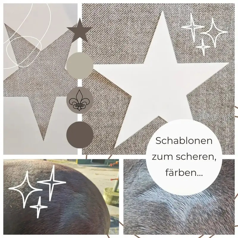 Scherschablonen, Färbeschablonen
