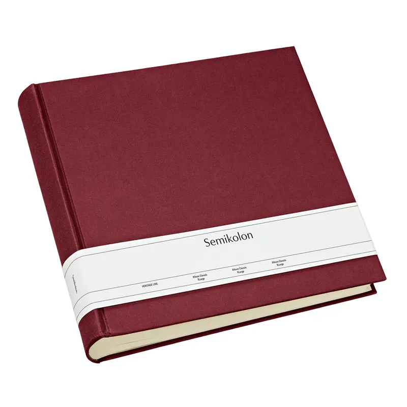 Semikolon Fotoalbum Classic XL Burgundy Weinrot (30,4 x 29,9cm)