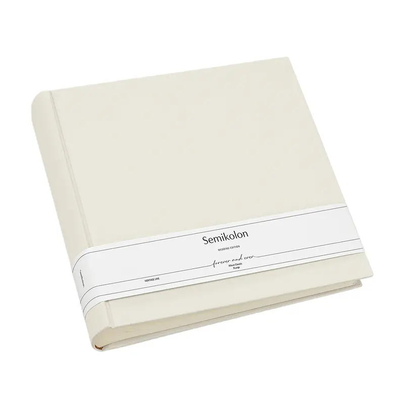 Semikolon Fotoalbum XL Hochzeitsalbum Chamois cremefarben (30,4 x 29,9cm)