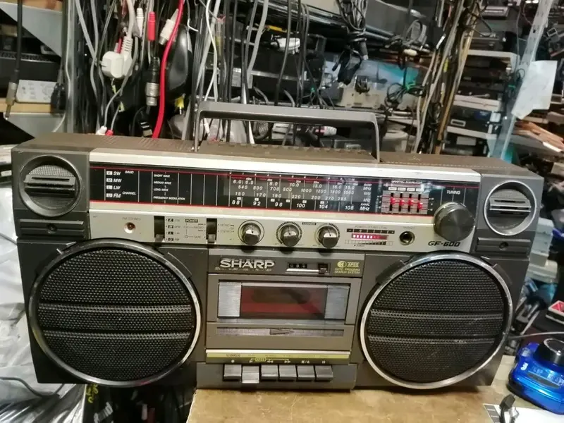 SHARP GF-600H(BR), Radio-Cassetten-Recorder, SELTEN!!!
