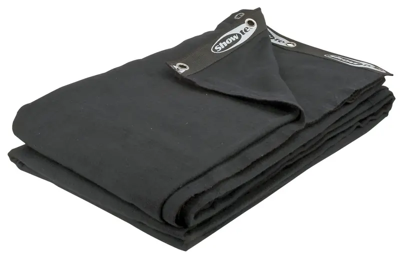 Showtec Backdrop Black - Bühnenmolton 6 m (B) - 4,5 m (H)