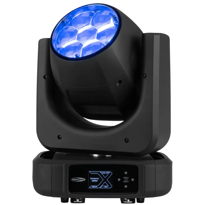 Showtec Xpression 2000W – 7 x 40W RGBW LED Wash/Beam Moving Head