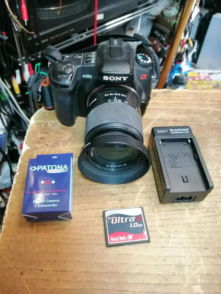 SONY ALPHA A350, Digital-Kamera + Objektiv und Zubehör!!