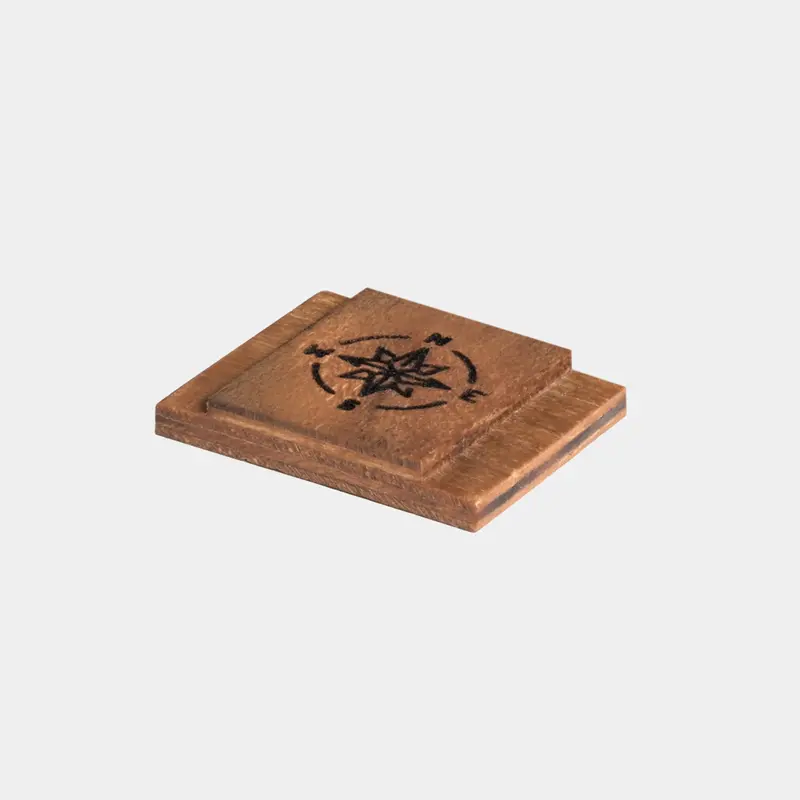 Sony Holz Blitzschuhabdeckung 1er Set mit Lasergravur Kompass