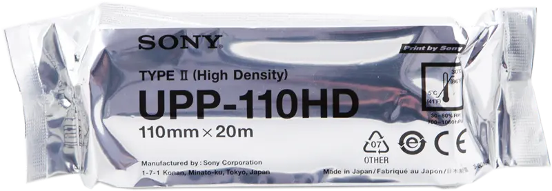 Sony Thermopapierrolle UPP-110HD Weiss