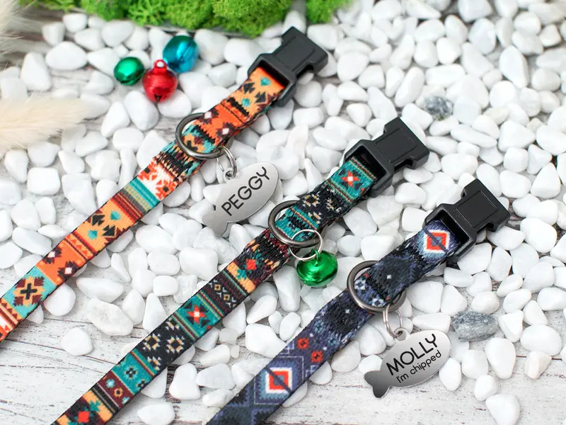 Southwest Breakaway Cat Collar with ID Tag