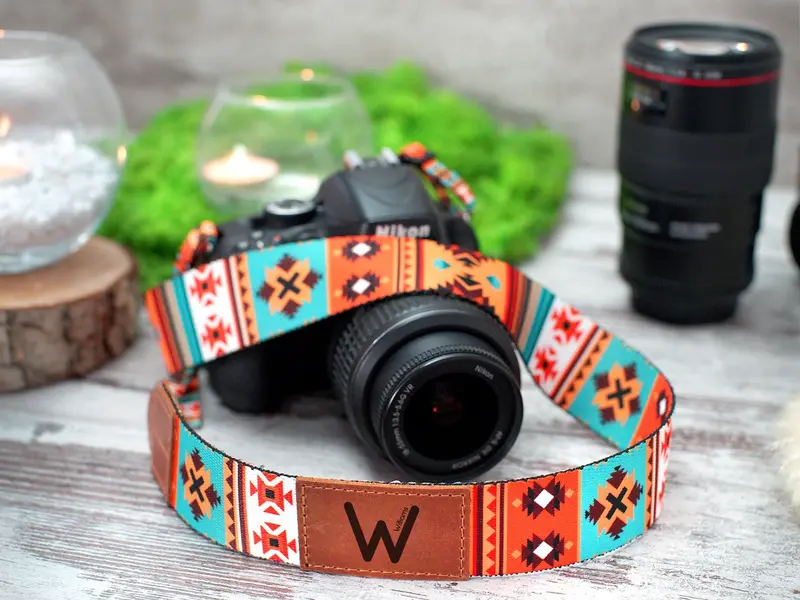 Southwest Camera Strap Personalized