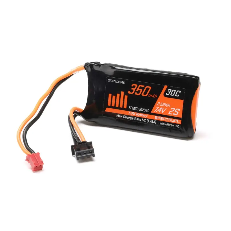 Spektrum 7,4V 350mAh 2S 30C LiPo Akku PH2.0 (Axial SCX24 AX24)