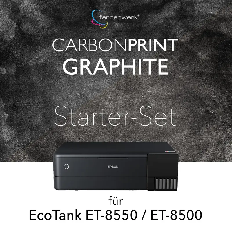 Starter-Set Carbonprint Graphite für EcoTank ET-8500, ET-8550
