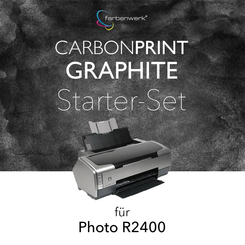 Starter-Set Carbonprint Graphite für Photo R2400 Neutral