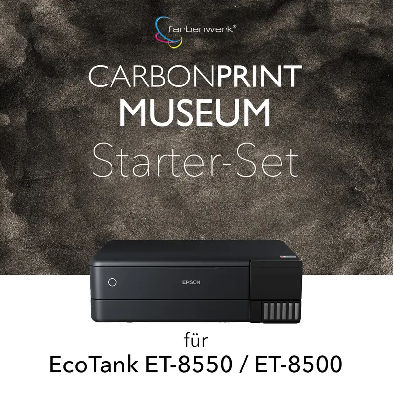Starter-Set Carbonprint Museum für EcoTank ET-8500, ET-8550