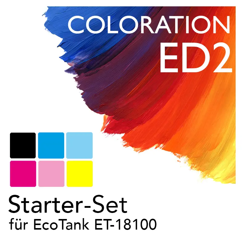 Starter-Set Coloration ED2 EcoTank ET-18100