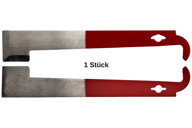 Stockmeißel gerade teilweise rot lackiert