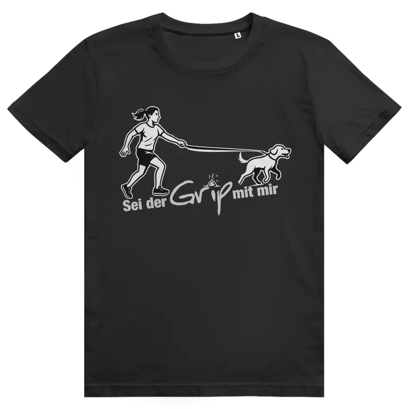 T-Shirt Grip Hund mit Frau