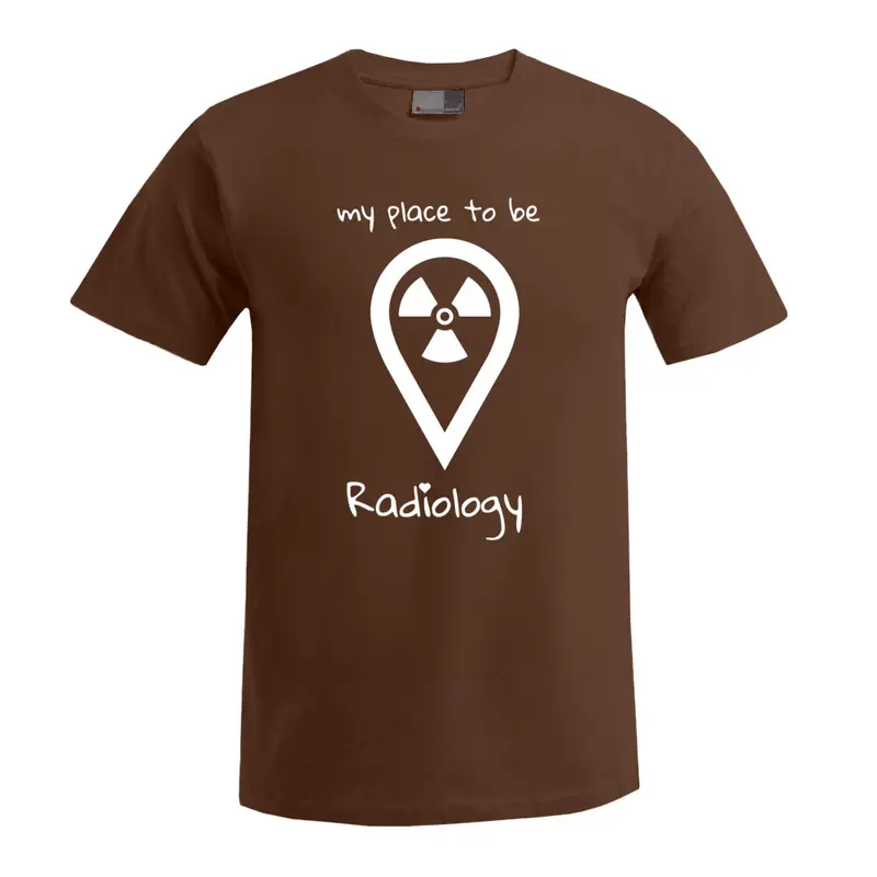 T-Shirt (Herren) - my place to be Radiology (großes Logo)
