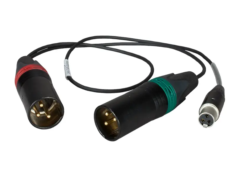 TA3F / 2x XLR-3M - Adapterkabel - Perivox® Y-Kabel (SKA-TA3F-2XLR3M)