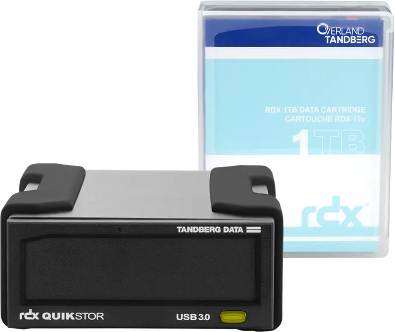 Tandberg Data RDX-Externes-Laufwerk-Kit 1TB Festplatte Schwarz