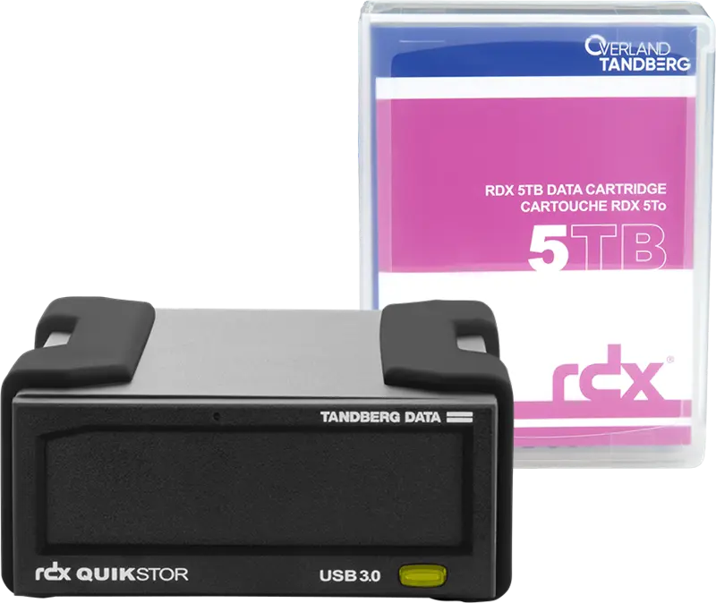 Tandberg Data RDX-Externes-Laufwerk-Kit 5TB Festplatte Schwarz