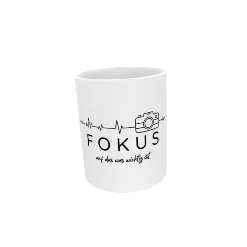 Tasse mit Spruch „Fokus auf das was wichtig ist!“