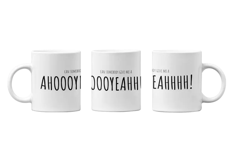 Tassen Set „AHOOOYEAHHH!“ (2 Tassen)
