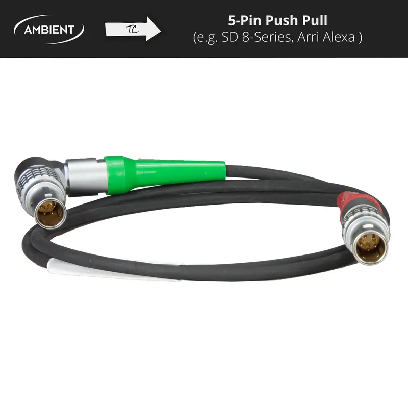 TC-IO-RA - Timecodekabel PushPull-5-Pol auf PushPull-5-Pol (Lemo-kompatibel)