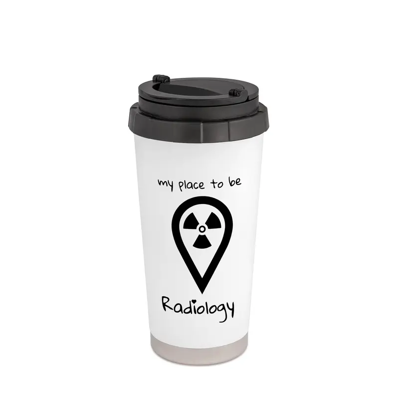 THERMOBECHER AUS EDELSTAHL 450 ml - my place to be Radiology
