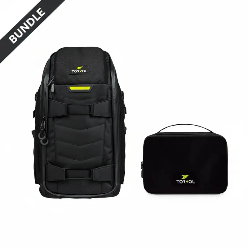 Torvol Quad Pitstop Backpack Pro V2 Stealth Edition Safe Pouch Bundle