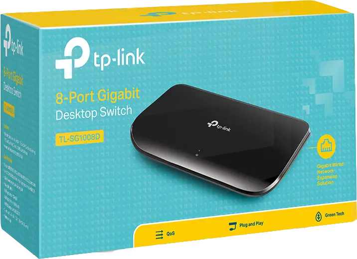 TP-Link 8-Port-Gigabit-Desktop-Switch Schwarz