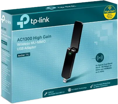 TP-Link AC1300-Dualband-USB-WLAN-Adapter Schwarz