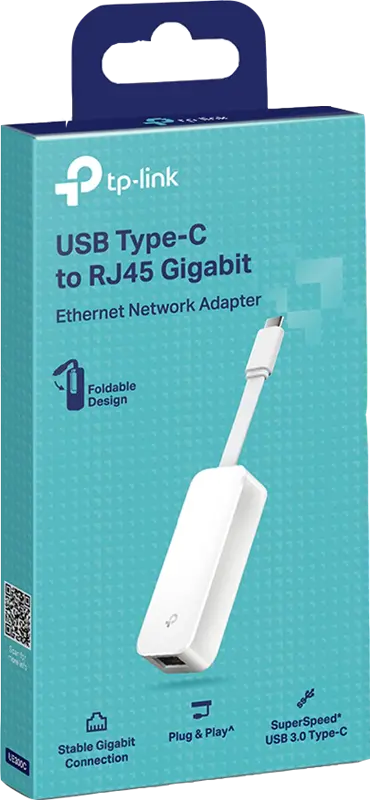 TP-Link UE300C USB 3.0 Type-C auf-Gigabit-LAN-Konverter Weiss
