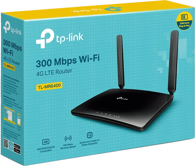 TP-Link WLAN-Router mit 4G/LTE Schwarz