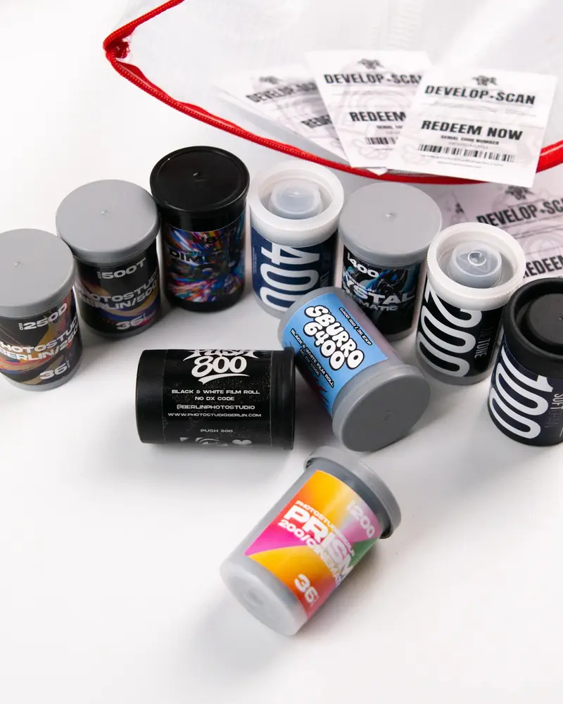 Travel Pack – 10 Film + 10 Develop & Scan Vouchers