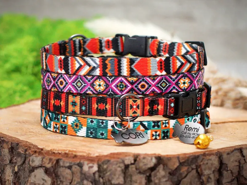 Tribal Cat Collar Breakaway with Personalization